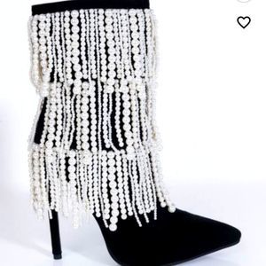 Pearl, Stiletto Booties